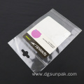recycled self adhesive poly bag with hang hole